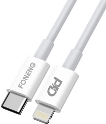 FONENG X31 USB‑C-auf‑Lightning‑Kabel 2 m 3 A 20 W weiß