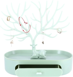 Schmuckständer aus Geweih – grün