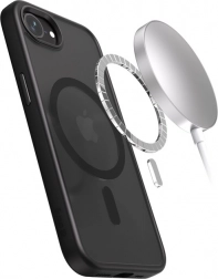 Hybrid Frost MAG hoesje voor iPhone 16e MagSafe zwart