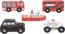 Bigjigs Rail city vehicles – wooden set