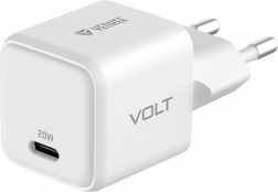 White USB-C Charger 20W GaN Power Delivery