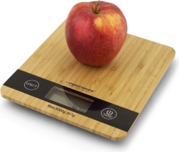 Bamboo kitchen scale with large display