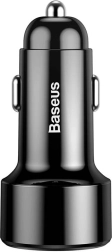 BASEUS Kfz-Ladegerät Magic Dual, 2× USB, QC 3.0, 45 W, schwarz