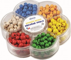 Detoa Holzperlen in Blütenform – bunte Kreativ‑Set zum Auffädeln