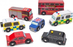 Le Toy Van London wooden vehicle set