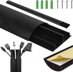 Aluminum Cable Cover Strip Black