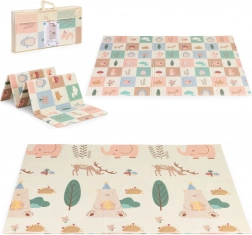 Dubbelzijdige educatieve foam speelmat 200 × 150 cm, opvouwbaar met tas IPLAY
