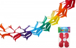 Colorful paper garland 3 m