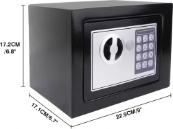 Electronic Home and Office Safe with Code Lock and Emergency Key