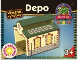 Dépôt pour enfants pour deux locomotives