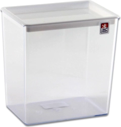 Dry Food Container 1 L – Tall Rectangular, Mixed Colors