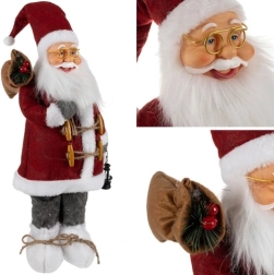Weihnachtsfigur Nikolaus 45 cm mit Laterne