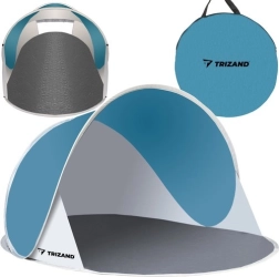 Pop-up-Strandzelt 145 × 100 × 70 cm – türkis-weiß