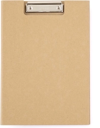 Dubbelmap A4 laminaat Kraft nature