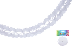 Papieren witte slinger 3,6 m