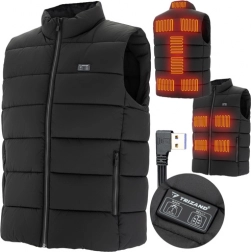 Verwarmingsvest TRIZAND op USB, unisex M, 11 verwarmingszones