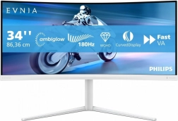 Curved 34" gaming monitor VA 180 Hz with Ambiglow
