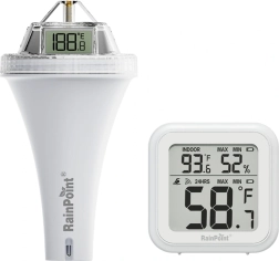 Thermomètre de piscine sans fil RainPoint avec récepteur
