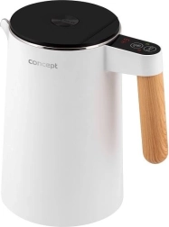 Bouilloire électrique 1,5 L double paroi RK3300 blanche