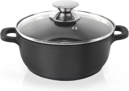 Casserole en granit avec couvercle en verre GRANDE 20 cm, 2,3 l