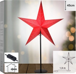 Papieren tafellamp ster 45 × 13 × 70 cm