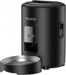 Rojeco automatischer Futterautomat 2 l mit WLAN, schwarz