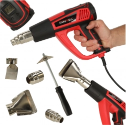 Elektrische Heißluftpistole KAFUWELL 1850W mit Temperaturregelung