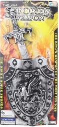 Plastic sword with shield for children