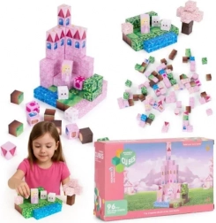 Magnetisches Konstruktionsset mit 100 Bausteinen und Aufbewahrungsbeutel