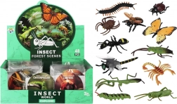 Figurines d’insectes en plastique 8 cm – assortiment d’espèces