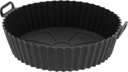 Panier insert en silicone pour friteuse à air, noir, 20,5 cm