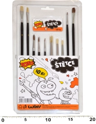 Set de pinceaux pour peinture - 10 pcs