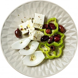 Keramischer Dessertteller SOHO 20 cm grau