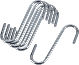 Universelle Haken aus Edelstahl 6 × 4,5 cm, 6 Stück