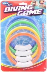 Lot d’anneaux de plongée pour l’eau (4 pcs)