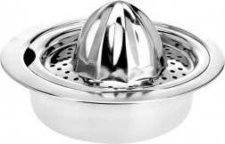 Manueller Zitronenentsafter aus Edelstahl mit Schale