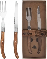 Steakbesteck-Set aus Edelstahl, 2 Stück