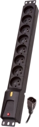Lestar power strip for RACK cabinets, 8 sockets, 5m cable