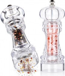 Acryl-Salz- und Pfeffermühlen 16 cm, Set mit 2 Stück