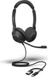 Jabra Evolve2 30 SE stereo headset met USB‑A en USB‑C (Microsoft Teams)