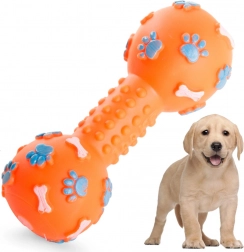 Quietschendes Kauspielzeug für Hunde in Hantelform