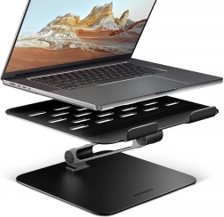 AXAGON Aluminum Laptop Stand 10–17.3" with Adjustable Tilt, Black
