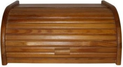 Brotkasten Buche, helles Nussbaum-Finish 39 × 28 × 18 cm