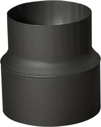 Rookpijpreductie 180/160 mm, zwart