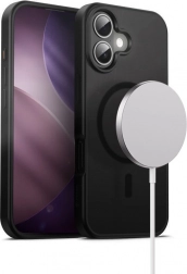 Coque hybride Frost Mag Cover pour iPhone 17 avec MagSafe – noir