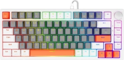 Magnetic gaming keyboard ASTRAL WHITE with OUTEMU White Jade switches, RGB and PBT keycaps