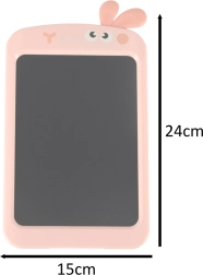 Pink Children's Drawing Tablet with LCD Screen and Stylus