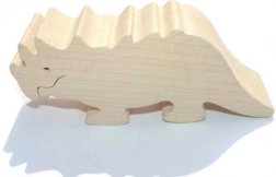 Holztier Triceratops