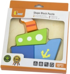 Viga First Wooden Mini Puzzle – Boat