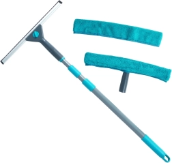 Teleskopischer Fensterwischer mit Abzieher 57–128 cm, 4-teiliges Set